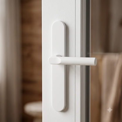 Asgard Lever Moveable Pad UPVC Multipoint Door Handles - 92mm/70mm PZ Unsprung 205mm Screw Centres