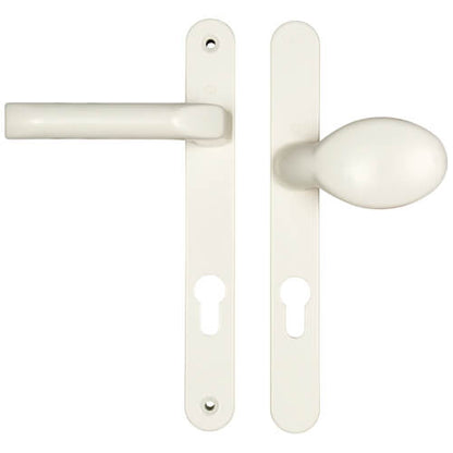Asgard Lever Moveable Pad UPVC Multipoint Door Handles - 92mm/70mm PZ Unsprung 205mm Screw Centres