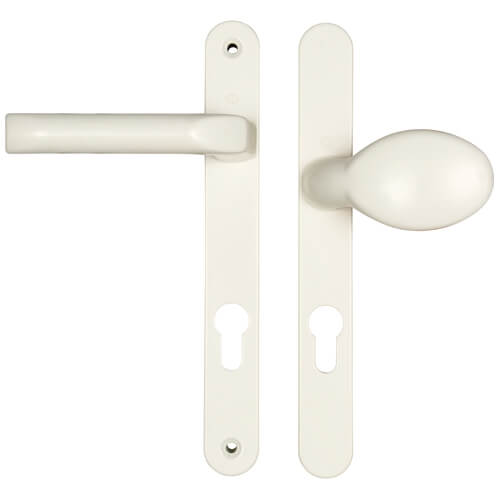 Asgard Lever Moveable Pad UPVC Multipoint Door Handles - 92mm/70mm PZ Unsprung 205mm Screw Centres
