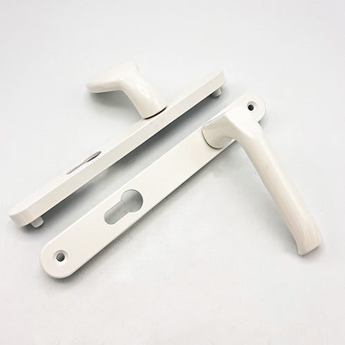 Asgard Lever Moveable Pad UPVC Multipoint Door Handles - 92mm/70mm PZ Unsprung 205mm Screw Centres