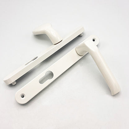 Asgard Lever Moveable Pad UPVC Multipoint Door Handles - 92mm/70mm PZ Unsprung 205mm Screw Centres