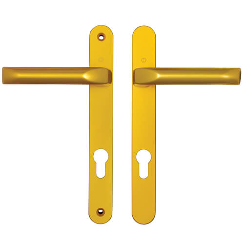 Lever UPVC Multipoint Door Handles - 92mm PZ Unsprung 203mm Screw Centres