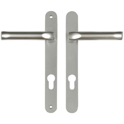 Lever UPVC Multipoint Door Handles - 92mm PZ Unsprung 203mm Screw Centres
