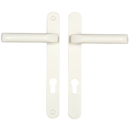 Lever UPVC Multipoint Door Handles - 92mm PZ Unsprung 203mm Screw Centres