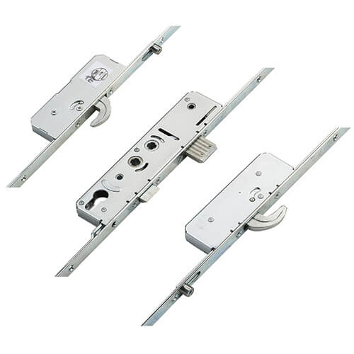 Latch Deadbolt 2 Hooks 2 Rollers Double Spindle Multipoint Door Lock (top hook to spindle = 640mm)