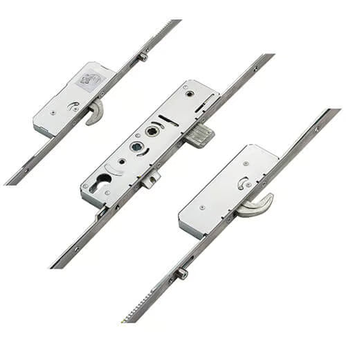 Latch Deadbolt 2 Hooks Double Spindle Multipoint Door Lock (top hook to spindle = 645mm) - Shootbolt Compatible