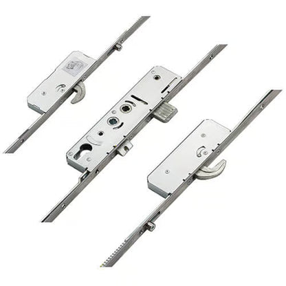 Latch Deadbolt 2 Hooks Double Spindle Multipoint Door Lock (top hook to spindle = 645mm) - Shootbolt Compatible