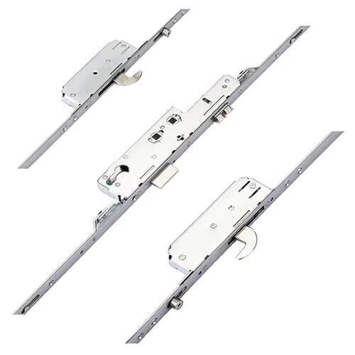 Latch Deadbolt 2 Hooks 2 Rollers Double Spindle Multipoint Door Lock (top roller to spindle = 675mm) - Shootbolt Compatible