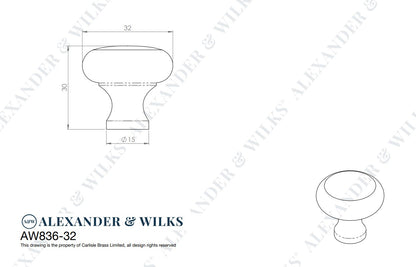 Wade Round Cupboard Knob