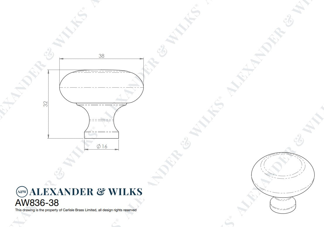 Wade Round Cupboard Knob