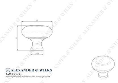 Wade Round Cupboard Knob