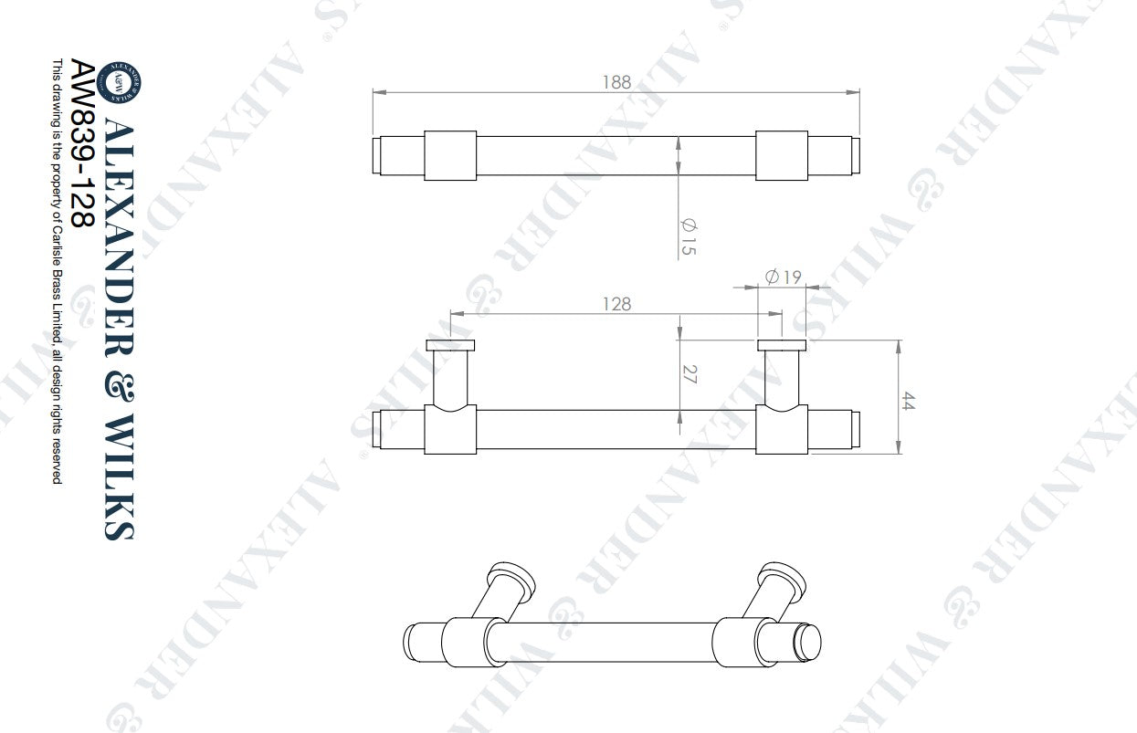 Kingston Knurled Pull Handle