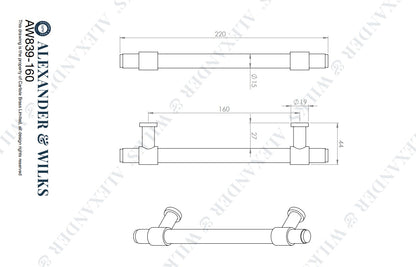 Kingston Knurled Pull Handle