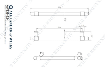 Kingston Knurled Pull Handle