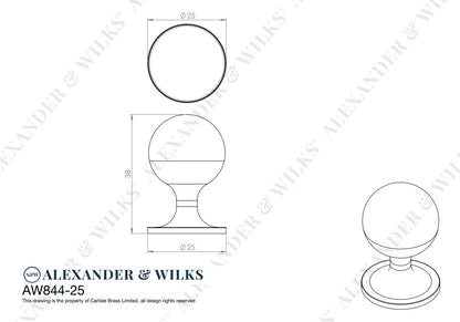 Plain Caesar Cabinet Knob