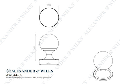 Plain Caesar Cabinet Knob