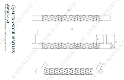 Diamond Cut Cabinet Pull
