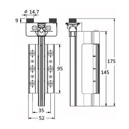 Smart Visofold 1000 Bi-Fold Doors Top Guide