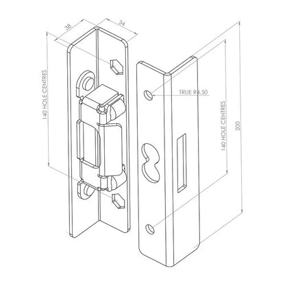 BSKS Superlock Interlocking Keep (LEAD TIME: 2-3 DAYS)