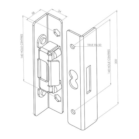 BSKS Superlock Interlocking Keep (LEAD TIME: 2-3 DAYS)