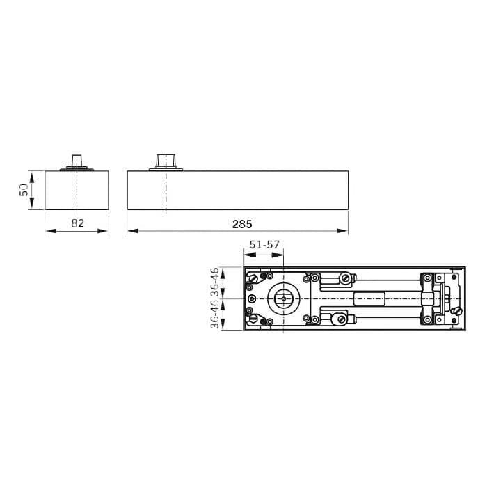 BTS75V Size 1-4 Floor Spring