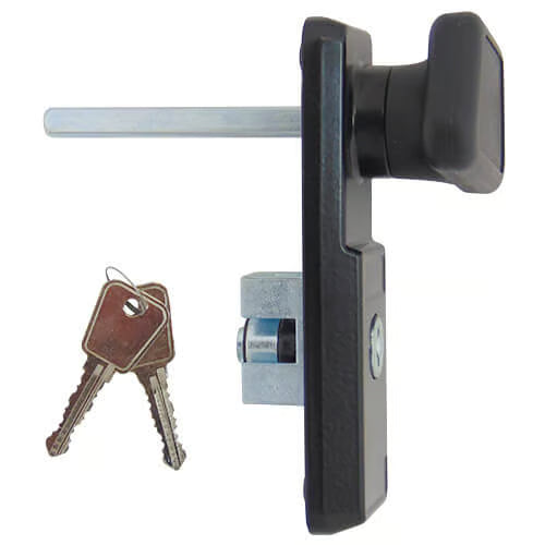 Garage Door Handle - Round Core - Replaces Euro cylinder version - Rear Fix