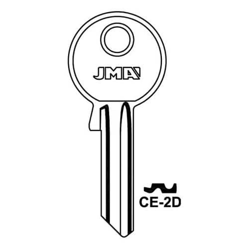 CE-2D Cylinder Key Blank