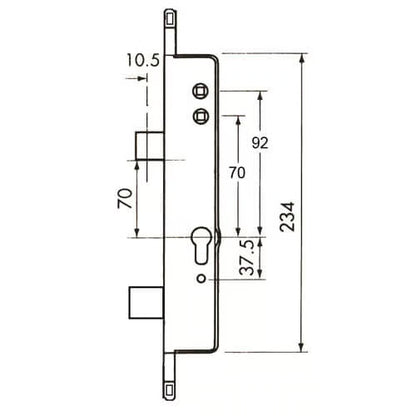 Surelock Copy Multipoint Gearbox - Lift Lever or Double Spindle