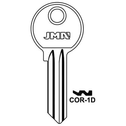 COR-1D Corbin 5 Pin Cylinder Key Blank