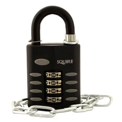 CP50 50mm Open Shackle Combination Padlock with Chain