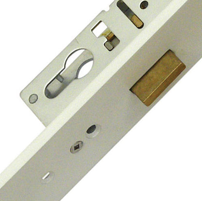 Crimebeater Latch 3 Deadbolts Flat 44mm White Faceplate Double Spindle Multipoint Door Lock