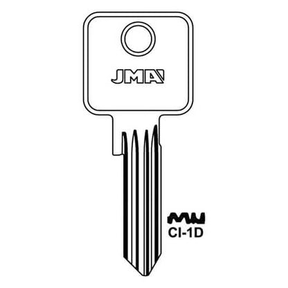 CI-1D Cylinder Key Blank