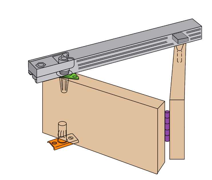 Bifold Folding Track Sliding Door Gear