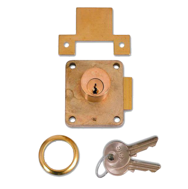 076S Cylinder Straight Cupboard Springlock