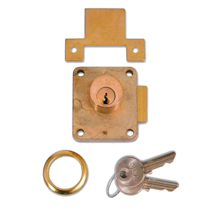 076S Cylinder Straight Cupboard Springlock