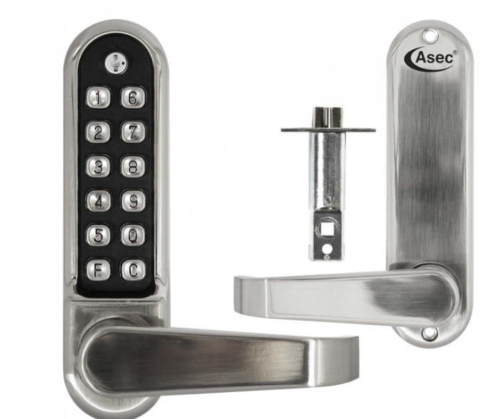 AS4300 Series Lever Operated Easy Code Change Digital Lock With Optional Free Passage & 60mm Latch