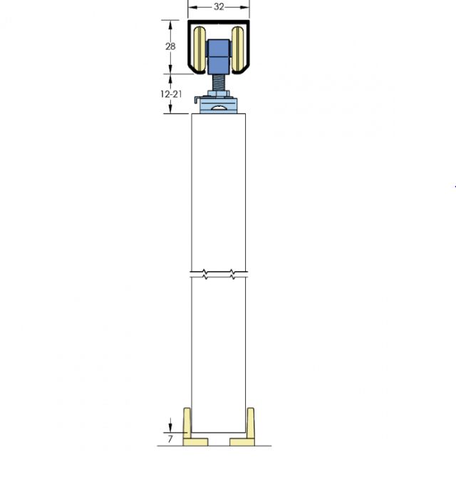 Single Run Sliding Door Gear