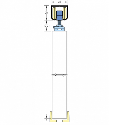 Single Run Sliding Door Gear