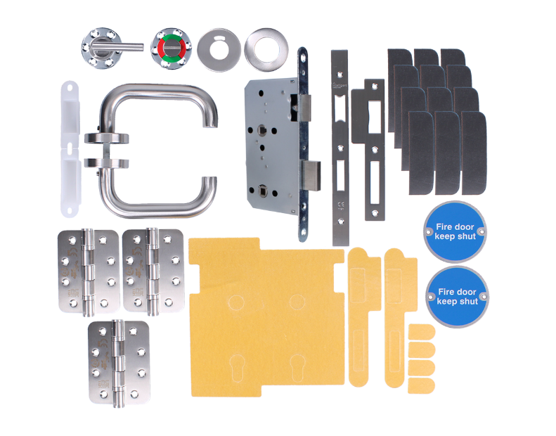 Fire Rated Door Pack Commercial DIN Bathroom Set CFP3