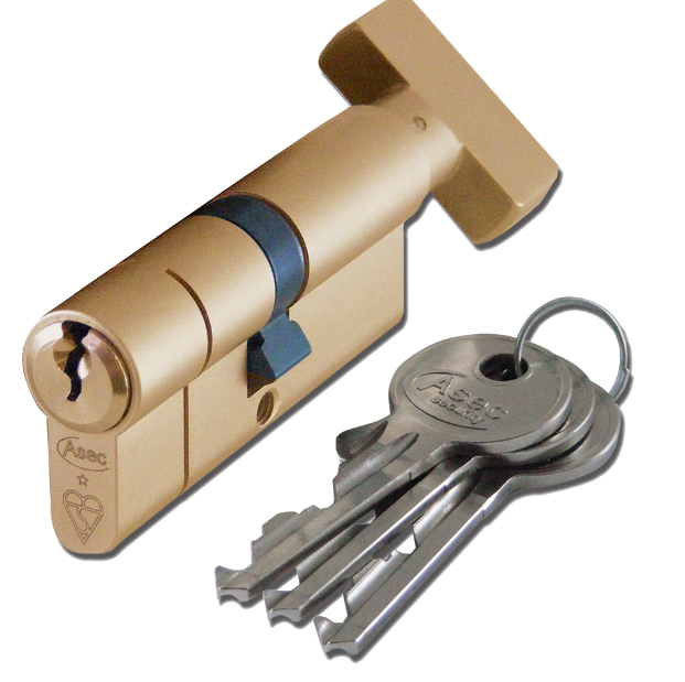 Kite BS 1 Star Kitemarked Euro Key & Turn Cylinder
