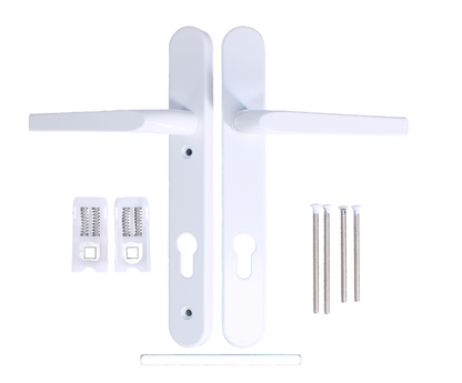Evo Sprung Lever/Lever Multipoint Door Handles 92mm PZ 245mm Backplate 122mm Fixings
