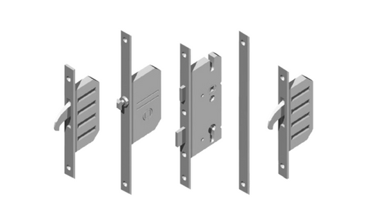 Cobra EFGA Latch, Deadbolt & 2 Hooks With Entryguard & Lockout Facility - 20mm