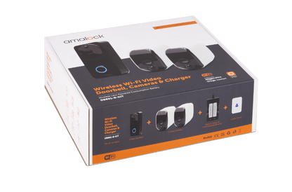 DB711/DB721 Wireless Doorbell & Chime Kit With 1 x CAM400 Camera, Battery Charger And Rechargeable Batteries