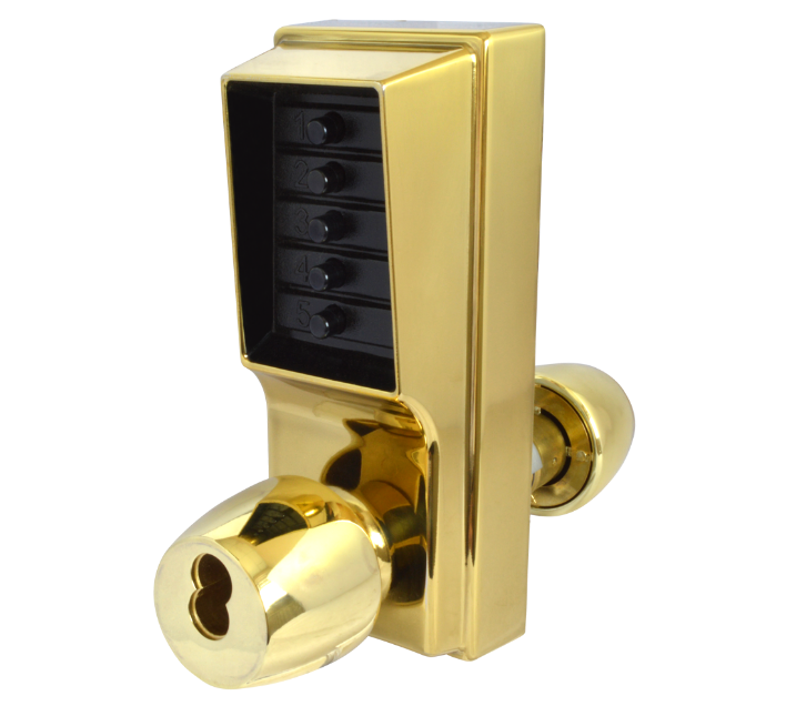 Series 1000 1041B Knob Operated Digital Lock With Key Override & Passage Set