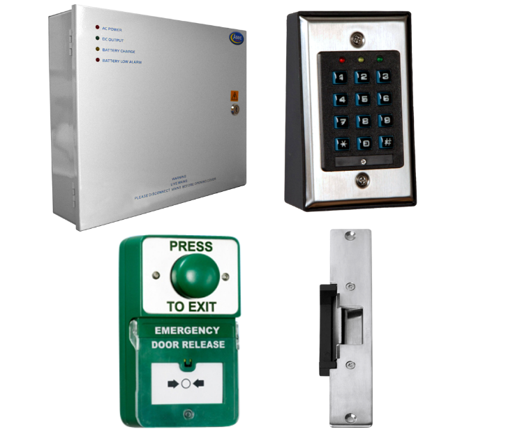 Keypad Kit with Exit Button, Call Point and Release