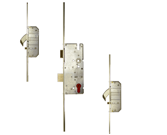AV2 Auto Locking Lever Operated Latch & Deadbolt 20mm Square - 2 Hook