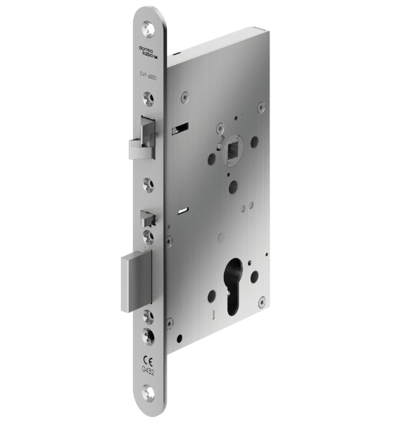 Fire Rated Electric Lock SVP6277 12/24V DC FL/FU Outwards DIN Left / Inwards DIN Right