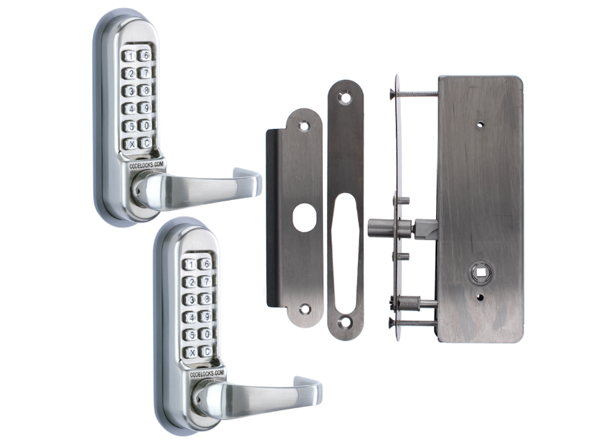 CL0530 / CL0535 Back To Back Digital Lock Stainless Steel with XTD Gate Lock - CL0530 SS BB
