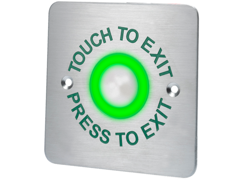 Touch Sensitive Illuminated Red/Green Halo Exit Button