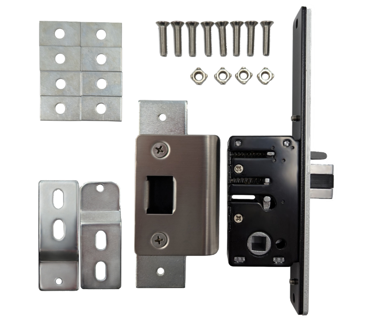 S505 AR Aluminium Latch Long Forend 28mm Backset To Suit BL5000 Series
